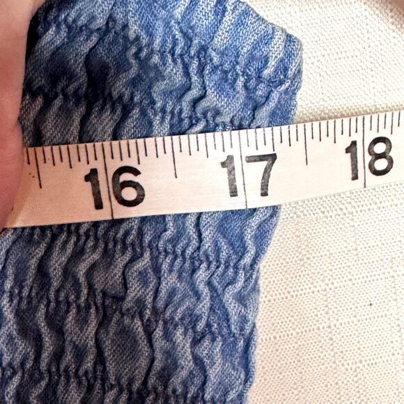 Y2K Denim Sundress Womens 5 Junior A-Line Empire Waist Kidcore Cottagecore Fairy - Picture 10 of 12